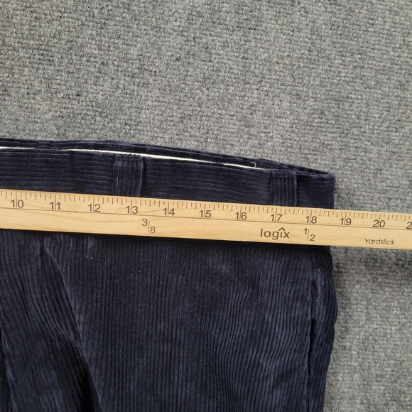 Vintage LL Bean Corduroy Pants Mens 38 Navy Blue Straight Leg Relaxed Fit Y2K - Picture 3 of 6